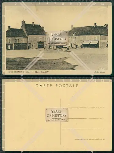 AK 1. WK Feldpost Henrichemont Cher Place Henri IV 