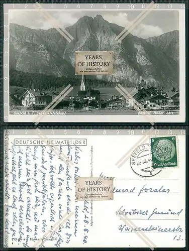 Foto AK Seefeld Tirol Kirche Dorf Oefelekopf Innsbruck 1940 gel. 