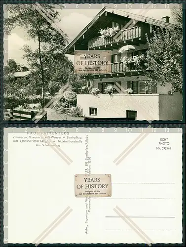 Foto AK Oberstdorf Allgäu Haus Falkenberg Maximilianstraße am Schelmenhag