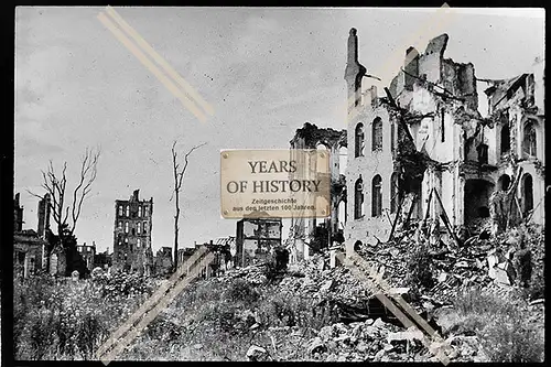 Foto Köln 1944-46 zerstört Häuser Gebäude Alte Polizeidirektion 1946