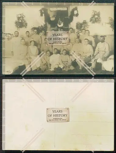 Orig. Foto AK 1.WK Feldpost Soldaten Lazarett Krankenhaus 1917