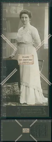 CDV Foto Dame Adel im eleganten Kleid Lockstedter Lager Hohenlockstedt Bei Hamb