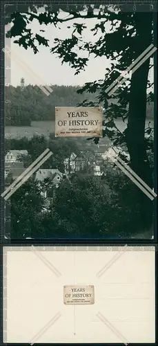 Foto AK Dorf Ansicht mit Turm im Hintergrund 1939