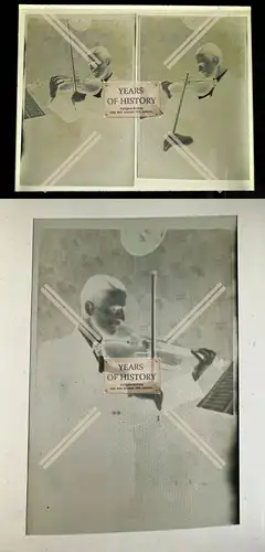 Original Negativ 9x6 cm 3x Geige Violine Spiele 1936