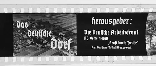 44x Dia 1933-39 kompletter Film- Das Deutsche Dorf Luftbild Straßenansichten uvm