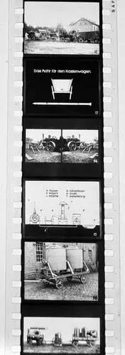 19x Dia 1933 kompletter Film- Bauer Kartoffelernte Verwertung Maschinen Lanz uvm