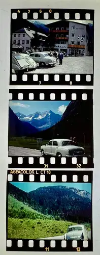 3x Aquacolor Farbdia Mercedes-Benz 1957 BM-T-145 Bad Wiessee Miesbach Tegernsee