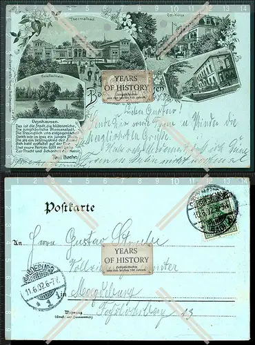 Orig. AK Mondscheinkarte Bad Oeynhausen gel. 1902