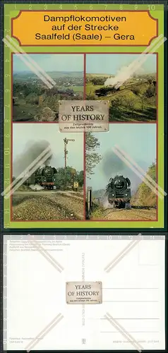 AK Dampflokomotive auf der Strecke Zwischen Oppurg und Neustadt/Orla bei Kolba 
