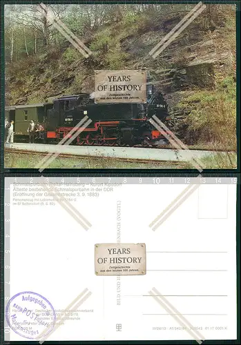 AK Dampflokomotive Schmalspurbahn Freital-Hainsberg - Kurort Kipsdorf Älteste
