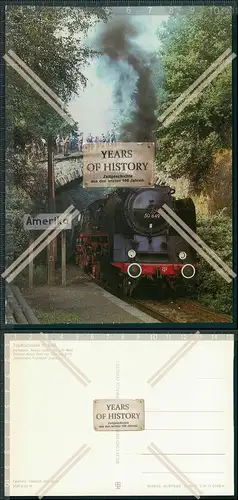 AK Dampflokomotive Dorf Amerika Sachsen Traditionslok 50 849