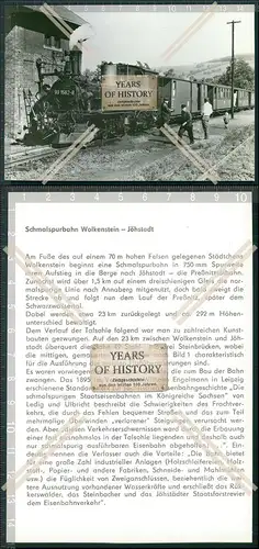 AK Dampflokomotive Schmalspurbahn Wolkenstein Jöhstadt
