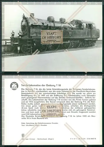 AK Dampflokomotive Tenderlokomotive der Gattung T 18