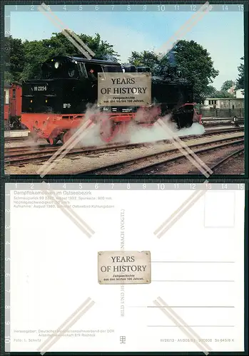 AK Dampflokomotive Dampflokomotiven im Ostseebezirk Schmalspurlok 99 2322, erba