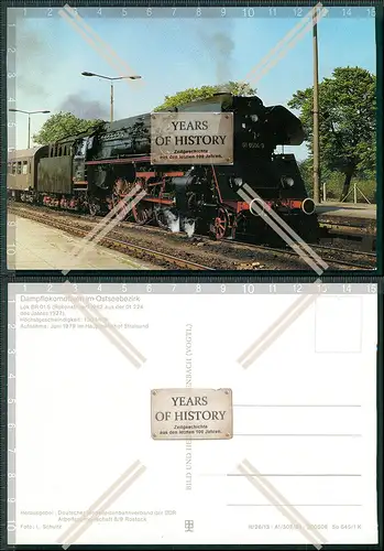 AK Dampflokomotive Dampflokomotiven im Ostseebezirk Lok BR 01.5 Rekonstruiert 1