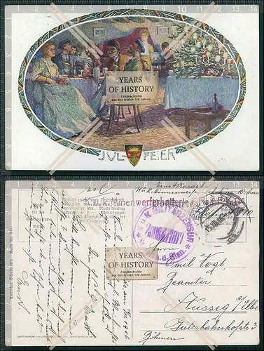 AK Studentika Burschenschaft Deutscher Schulverein Nr. 541 1. WK 1916 Feldpost