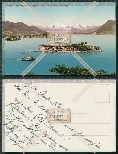 AK Lago Maggiore Isola Bella Isola Madre e Pallanza 1909