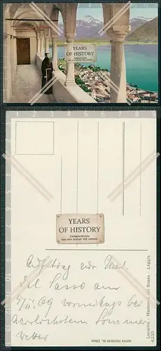 AK Locarno, Madonna del Sasso Mönch Kloster 1909 