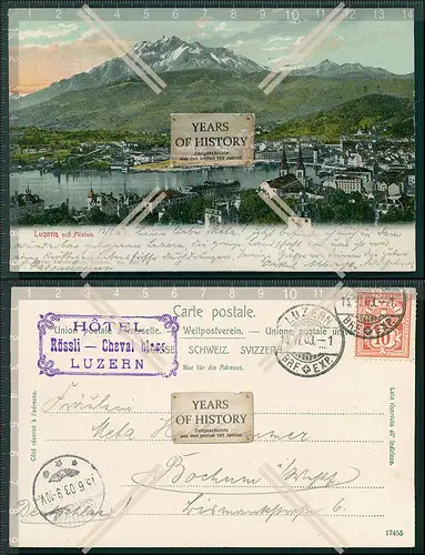 AK Luzern Schweiz, Pilatus, Panorama 1903
