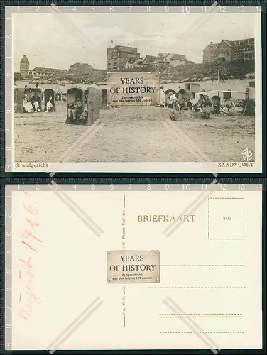 AK Zandvoort Niederlande Strand 1926