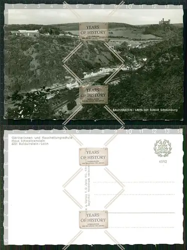 Orig. AK Balduinstein Lahn mit Schloß Schaumburg