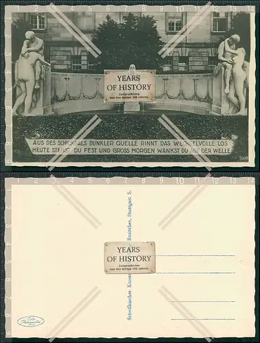 AK Stuttgart Schicksalsbrunnen 1941