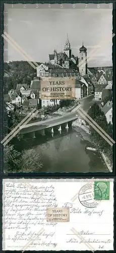 Foto AK Sigmaringen an der Donau mit Schloss Karte gelaufen