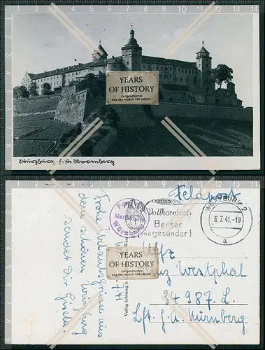 AK Würzburg Feldpost 1941 gel. FPN 34987 L Sonderstempel