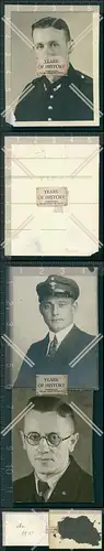 Foto  3x Herren Portrait Passfoto Format ab 1936