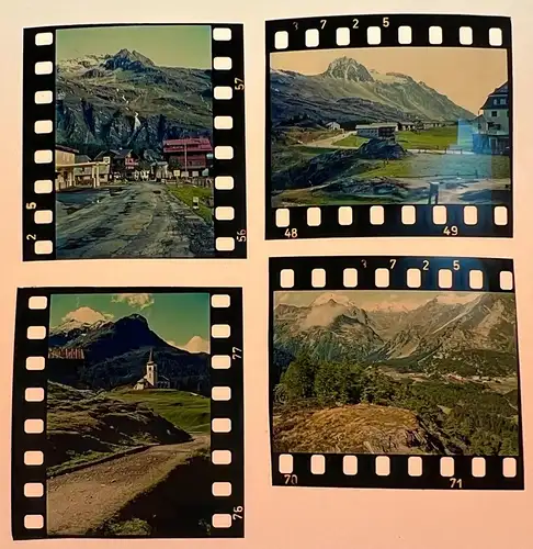 4x Farbdia Agfacolor Reise nach Italien nähe Gardasee 1960er Trentino Südtirol