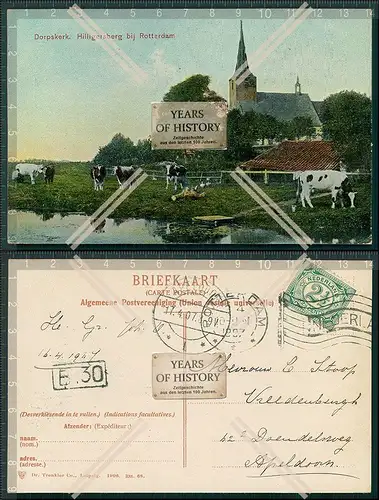 AK Niederlande Holland Rotterdam Hilligersberg Dorpskerk 