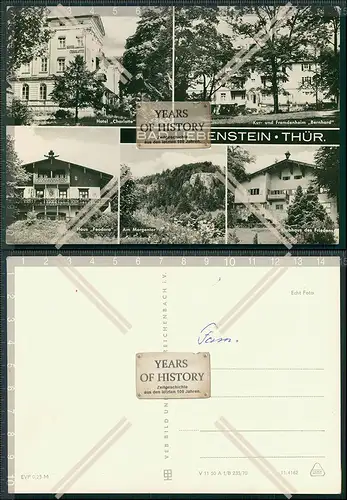 Foto AK Bad Liebenstein verschiedene kleine Pensionen und Hotel 