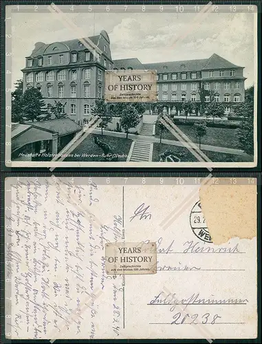 AK Heilstätte Holsterhausen bei Werden Essen Ruhr Neubau 1940 gelaufen