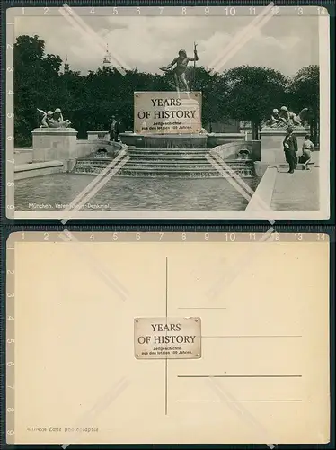 Foto AK München Vater Rhein Denkmal 1933