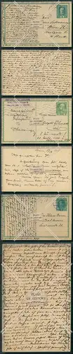 Karte 3x Ganzsache Postkarte 1915 gelaufen Österreich