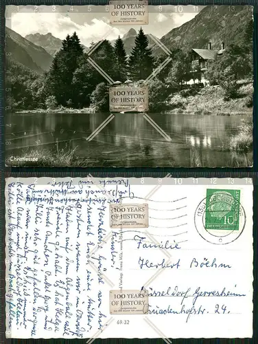 Orig. Foto AK Christlessee Oberstdorf Gasthof am See