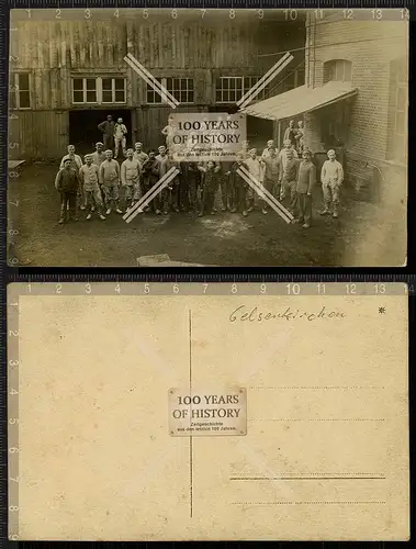 Orig. Foto AK Gelsenkirchen Recklinghausen Bochum Essen Fabrik Zeche 1918