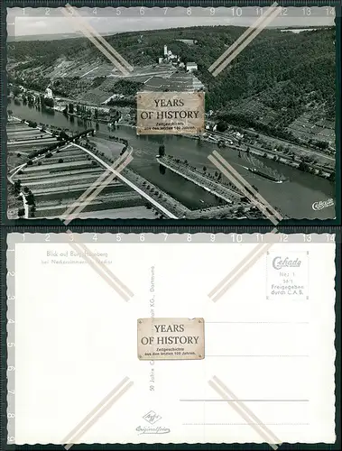 AK Blick auf Burg Hornberg Neckartal oberhalb des Ortes Neckarzimmern zwischen 