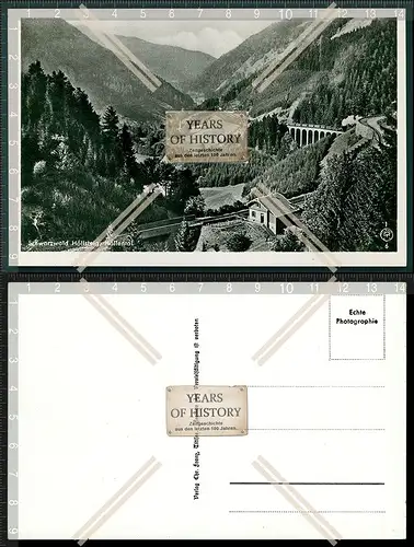 Foto AK Höllsteig Ravenna Brücke Lokomotive Lok Möllental Schwarzwald