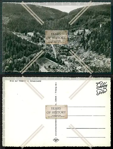 Foto AK Triberg Schwarzwald Panorama Straßen und Ortsansicht