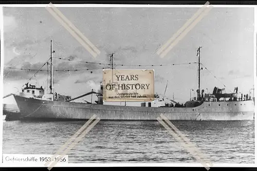 Foto VEB Elbe-Werft Boizenburg Gefrierschiff Tiefkühlschiff Frachtschiff 1953-