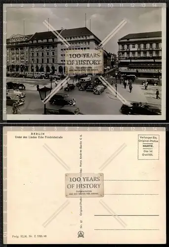 Orig. Foto AK Berlin Unter den Linden Friedrichstraße