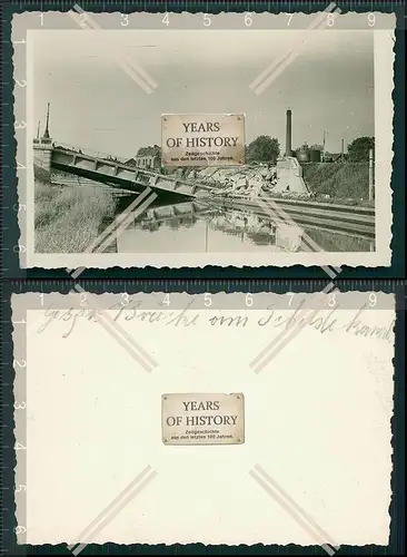 Orig. Foto Holland Belgien Brücke gesprengt