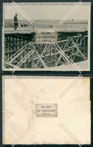 Foto Brücke Fluss Saone Kanal Frankreich Saarland Saar 1940 OT Todt Wiederaufb