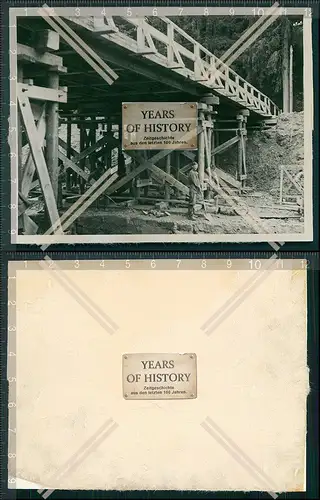 Foto Brücke Fluss Saone Kanal Frankreich Saarland Saar 1940 OT Todt Wiederaufb