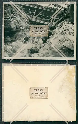 Foto Brücke Fluss Saone Kanal Frankreich Saarland Saar 1940 OT Todt Wiederaufb