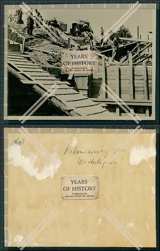 Foto Brücke Fluss Saone Kanal Frankreich Saarland Saar 1940 OT Todt Wiederaufb