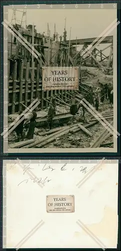 Foto Brücke Fluss Saone Kanal Frankreich Saarland Saar 1940 OT Todt Wiederaufb