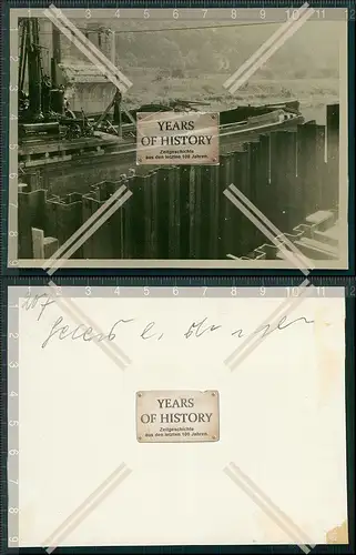 Foto Brücke Fluss Saone Kanal Frankreich Saarland Saar 1940 OT Todt Wiederaufb