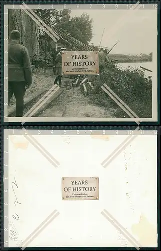 Foto Brücke Fluss Saone Kanal Frankreich Saarland Saar 1940 OT Todt Wiederaufb